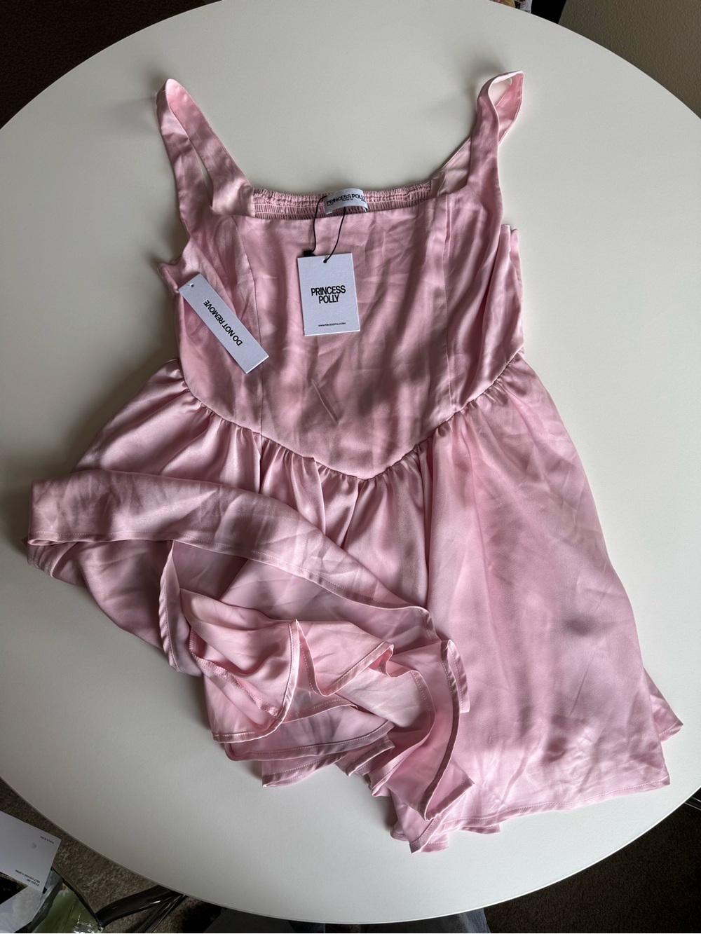 Princess Polly Soft Pink Satin Chemise